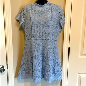Pretty, Hydrangea Blue Lace Dress